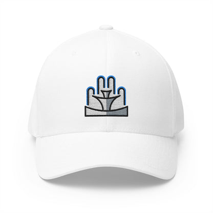 Fountain Emoji White Cap – Premium by Capmoji