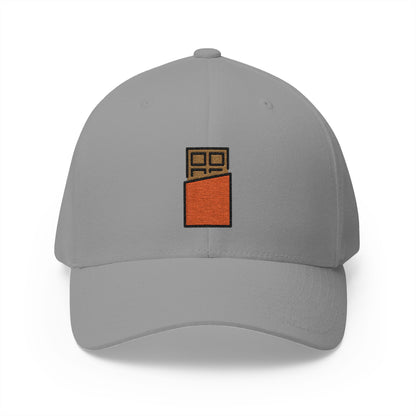 Chocolate Bar Emoji Grey Cap – Premium by Capmoji