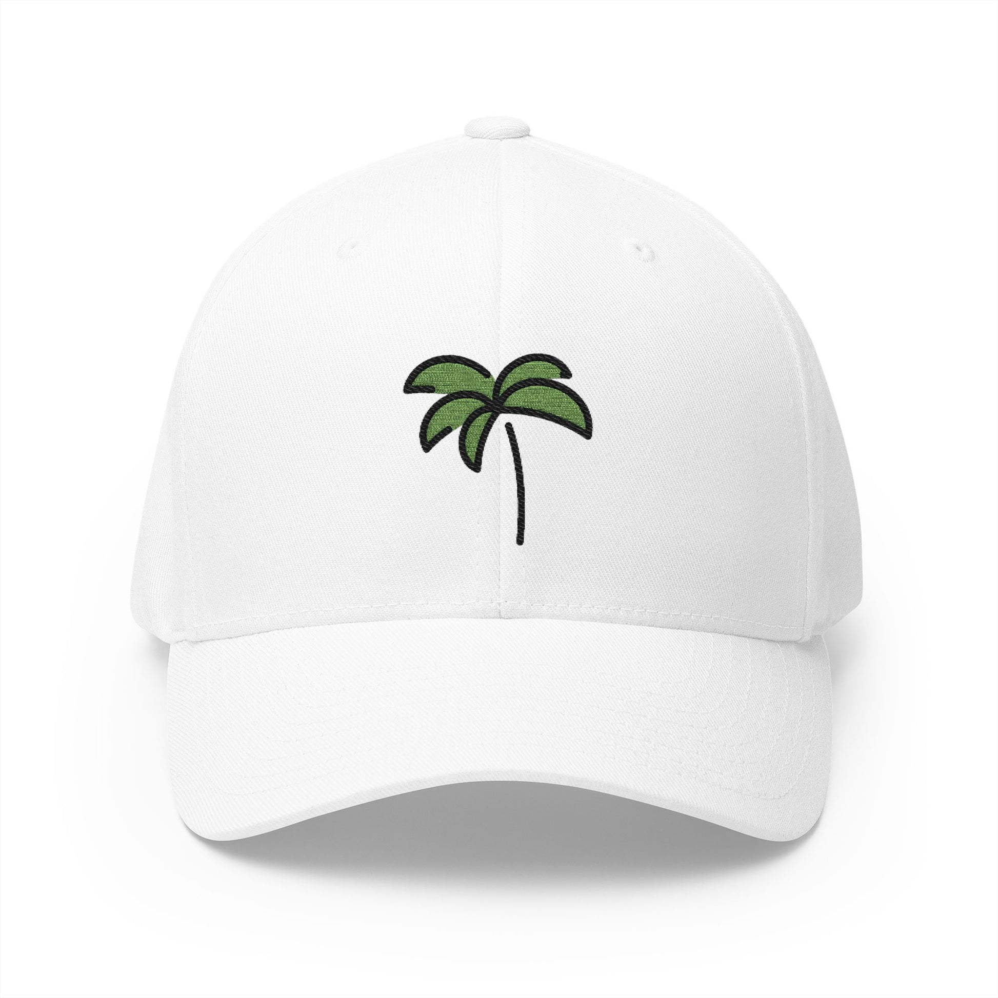 Palm Tree Emoji White Cap – Premium by Capmoji