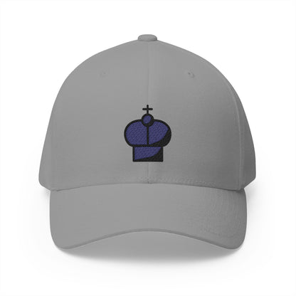 Black Chess King Emoji Grey Cap – Premium by Capmoji