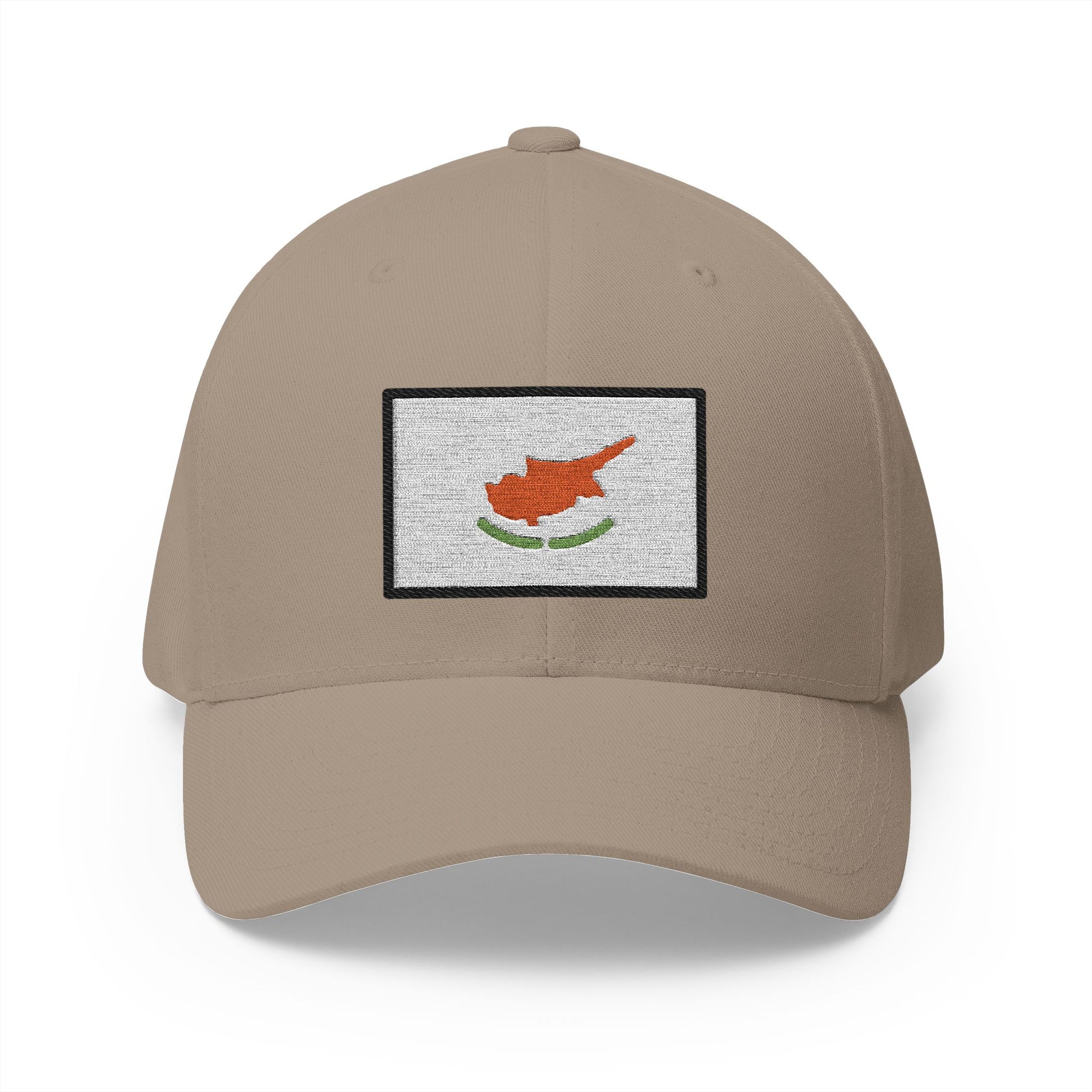 Flag: Cyprus Emoji Khaki Cap – Premium by Capmoji