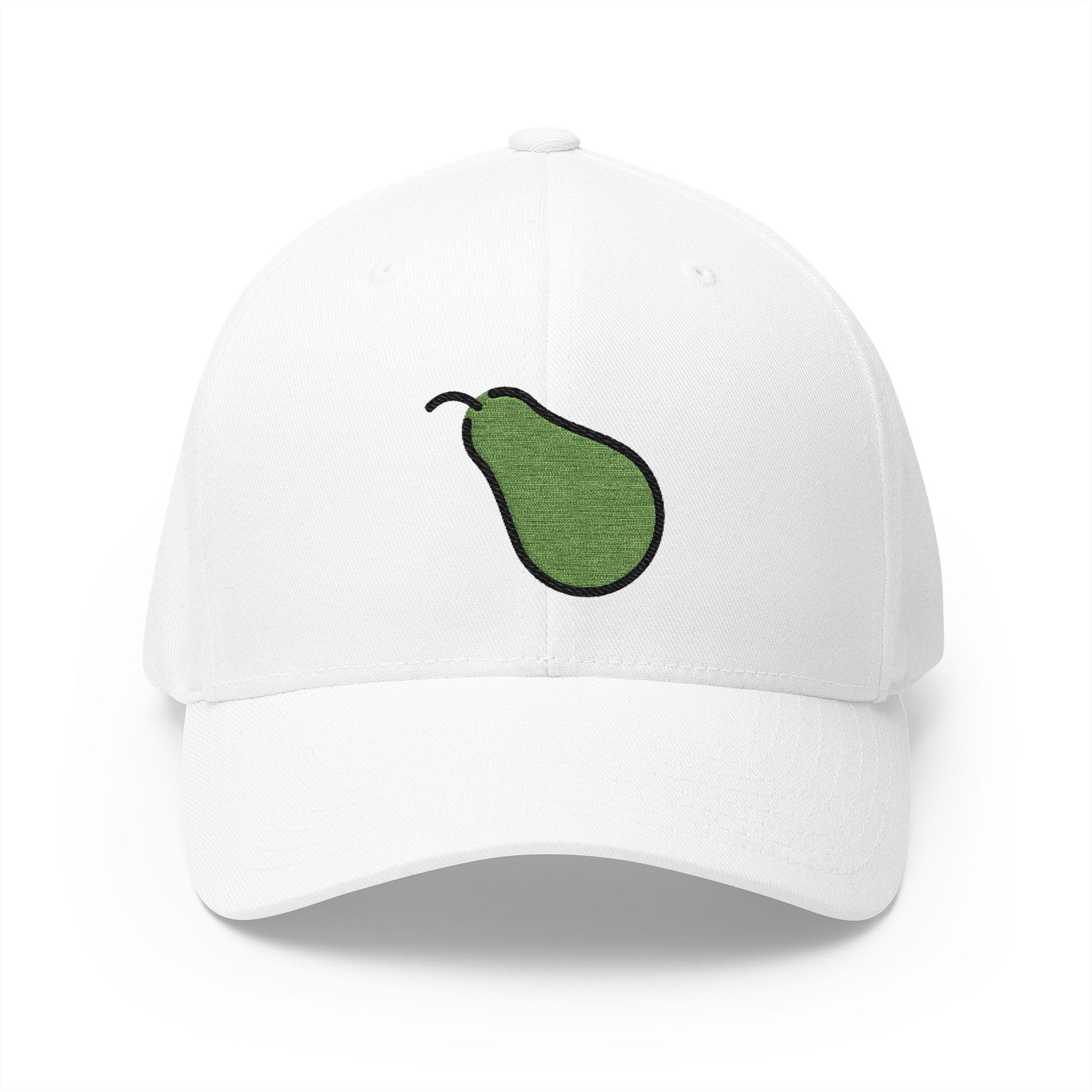 Pear Emoji White Cap – Premium by Capmoji