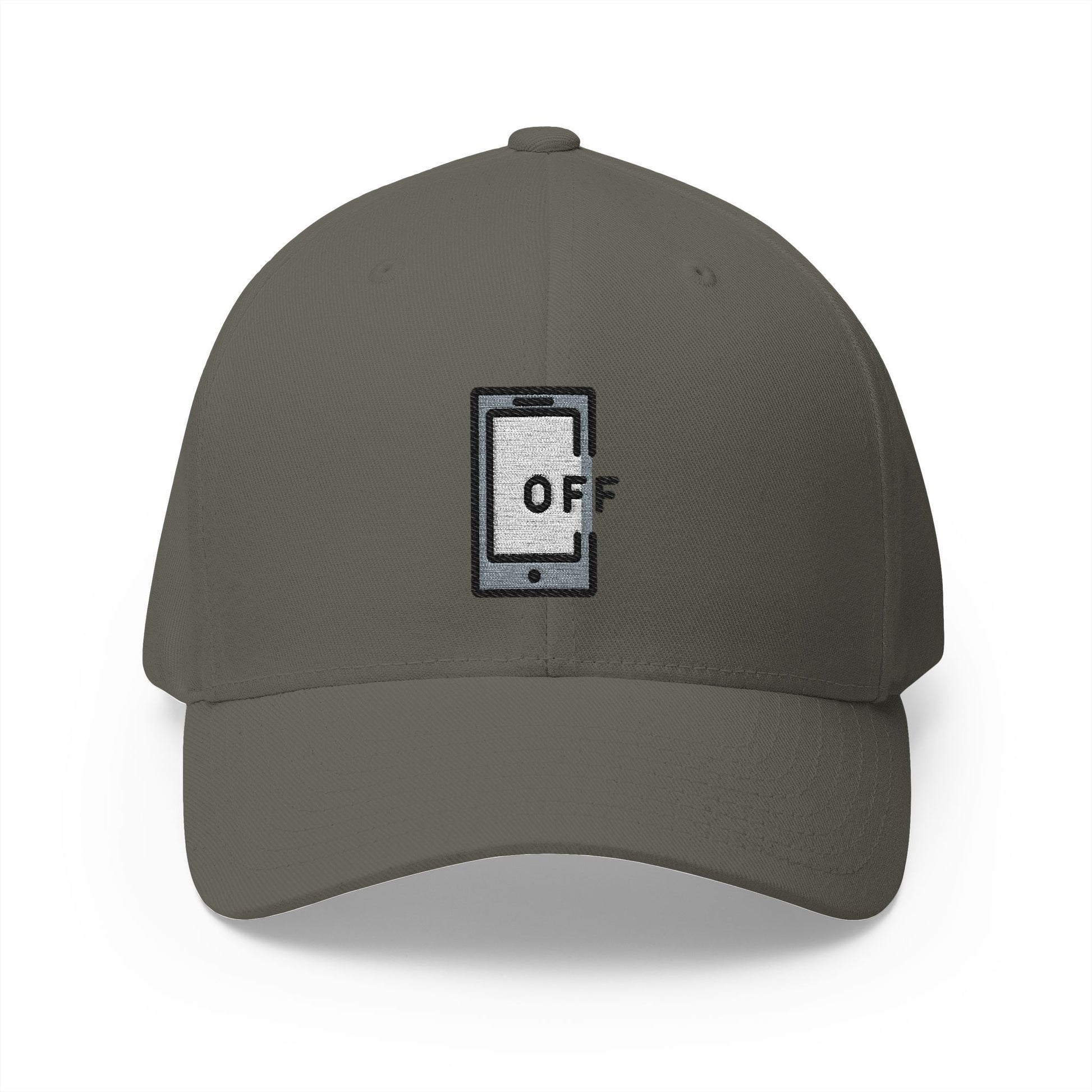 Mobile Phone Off Emoji Olive Cap – Premium by Capmoji