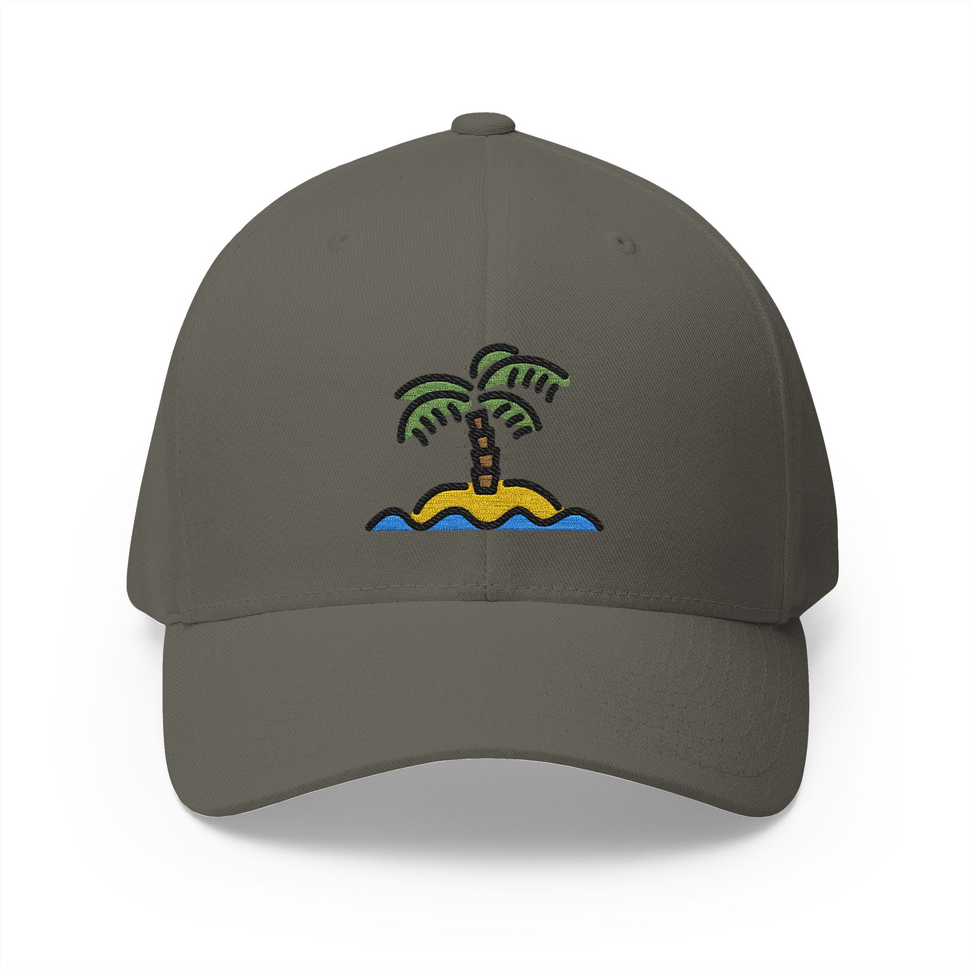 Desert Island Emoji Olive Cap – Premium by Capmoji