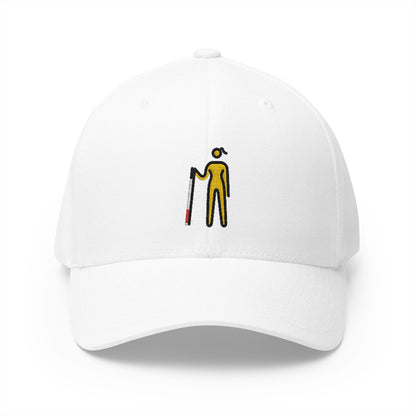 Woman With White Cane Emoji White Cap – Premium by Capmoji