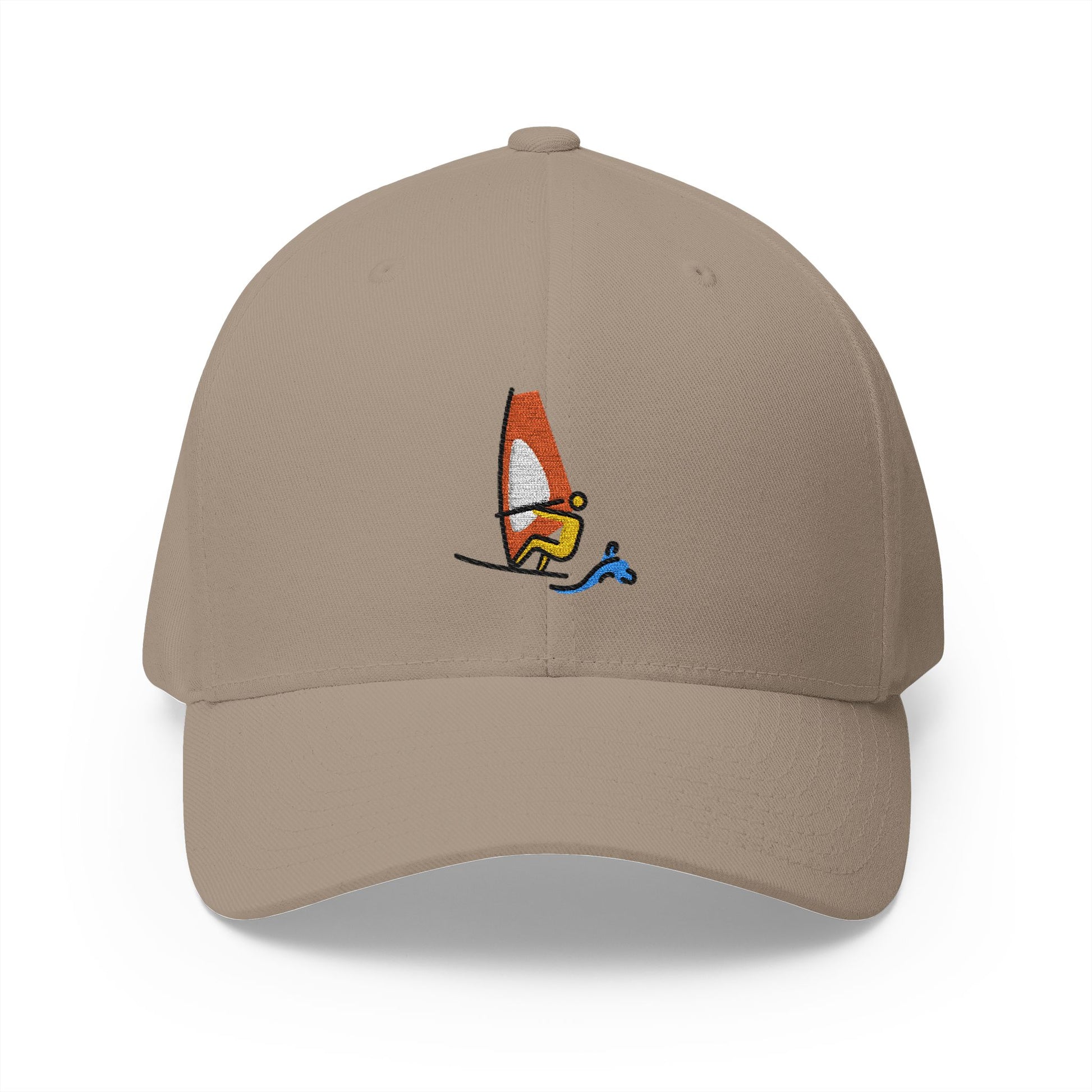 Windsurfing Emoji Khaki Cap – Premium by Capmoji