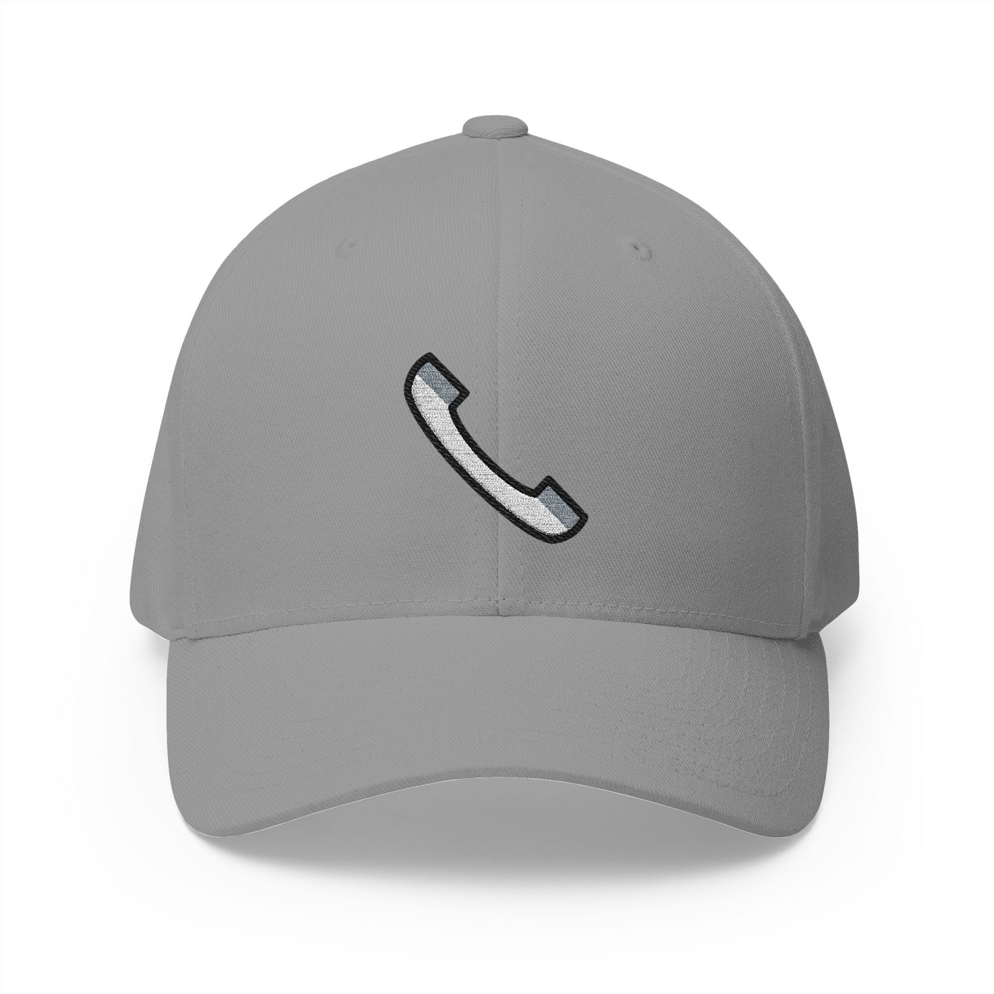 Telephone Receiver Emoji Grey Cap – Premium by Capmoji