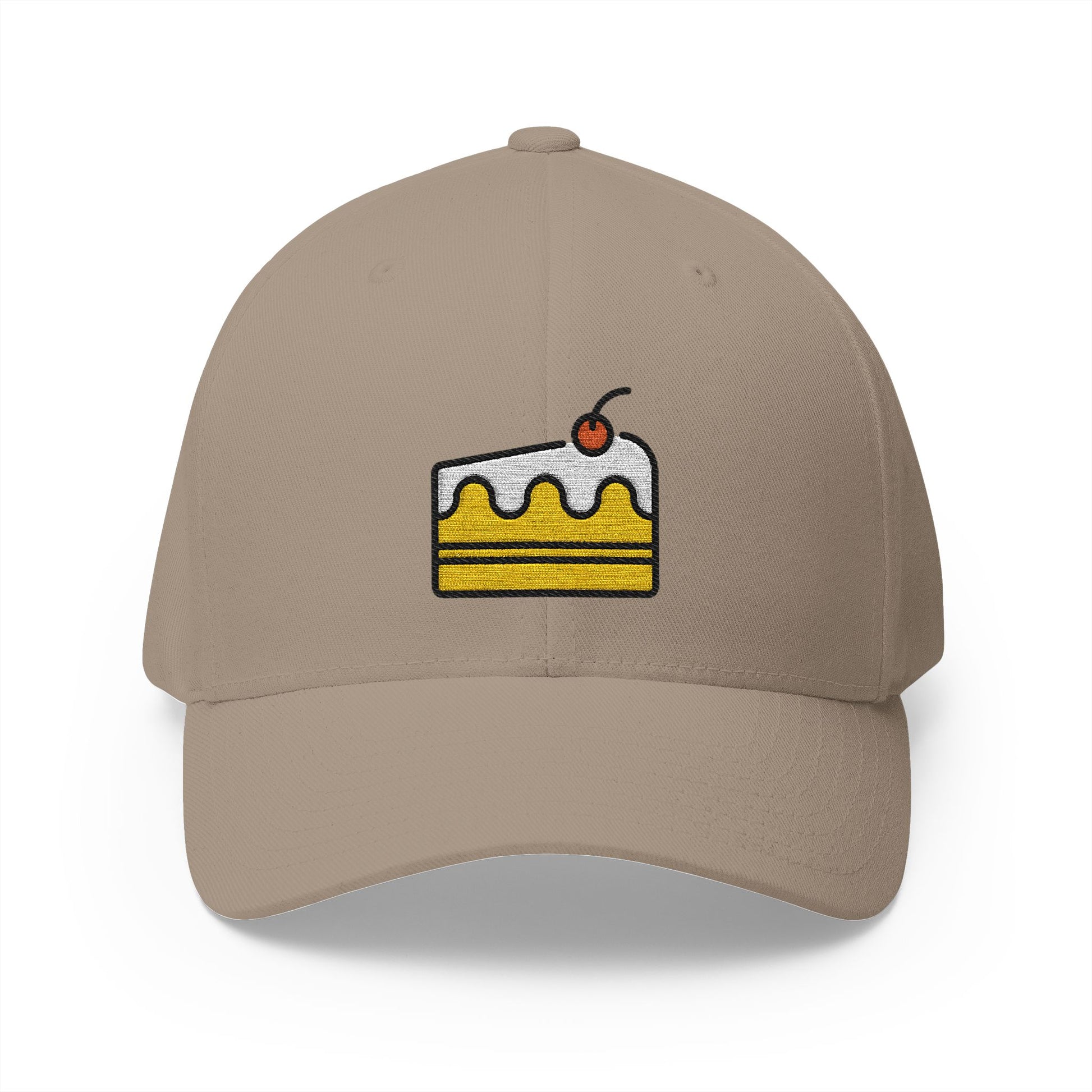 Shortcake Emoji Khaki Cap – Premium by Capmoji