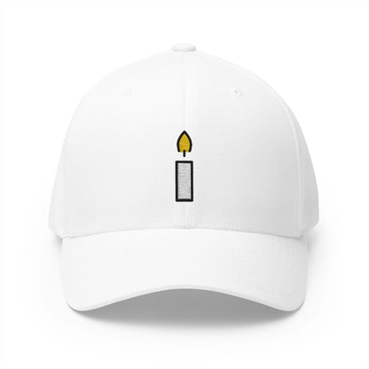 Candle Emoji White Cap – Premium by Capmoji