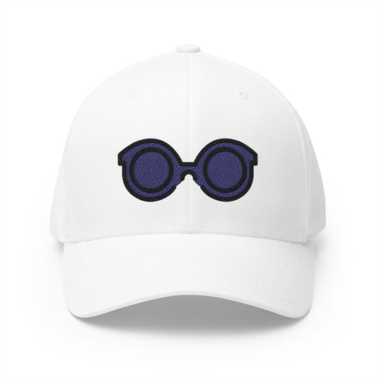Sunglasses Emoji White Cap – Premium by Capmoji
