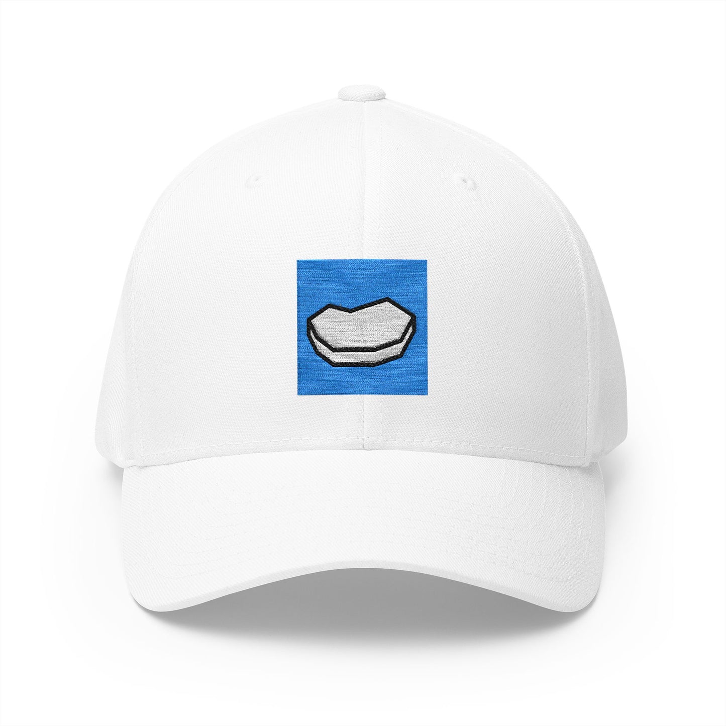Floating Ice Emoji White Cap – Premium by Capmoji