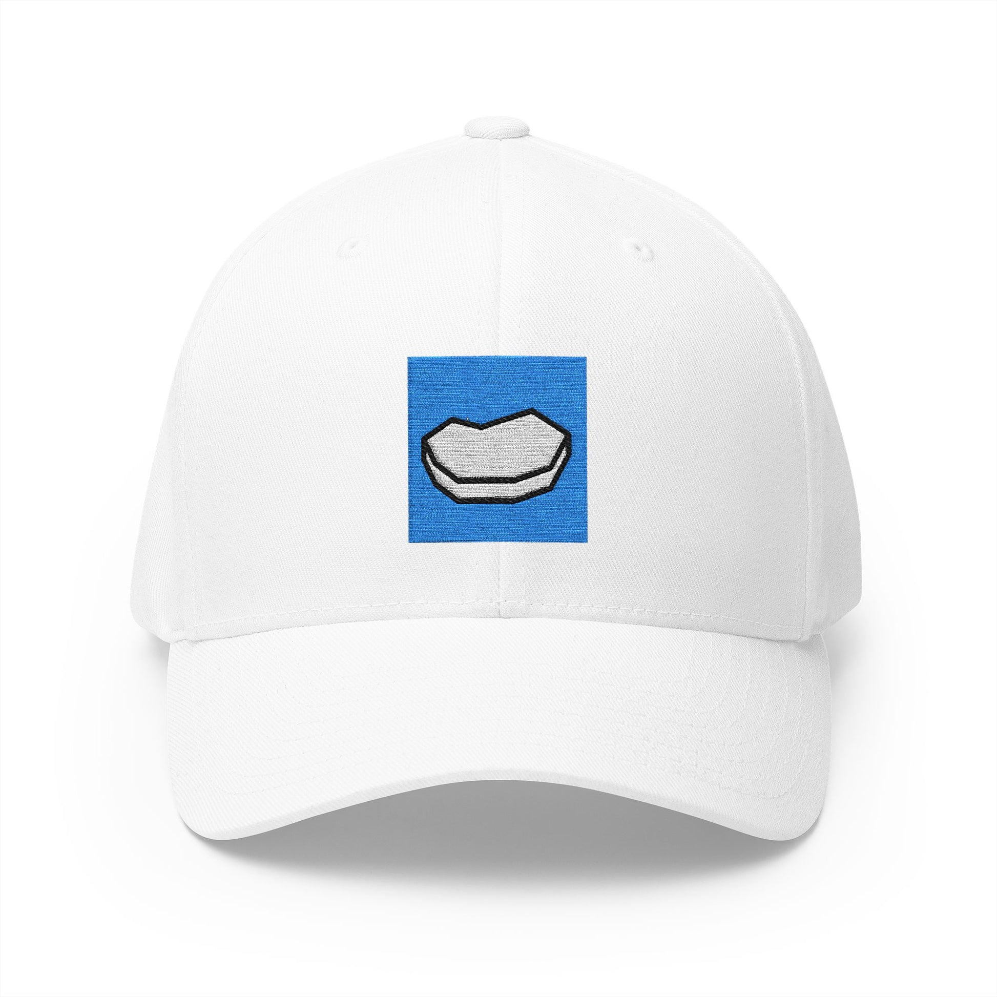Floating Ice Emoji White Cap – Premium by Capmoji