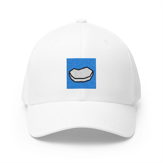 Floating Ice Emoji White Cap – Premium by Capmoji