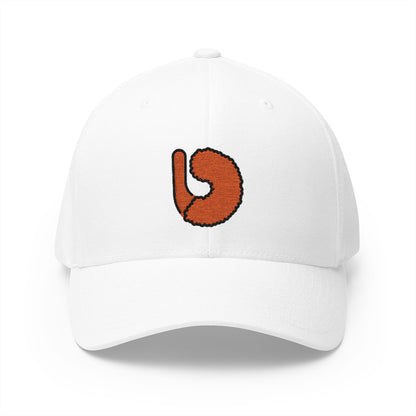 Fried Shrimp Emoji White Cap – Premium by Capmoji