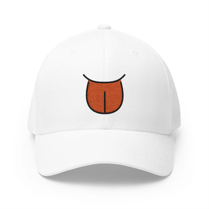 Tongue Emoji White Cap – Premium by Capmoji
