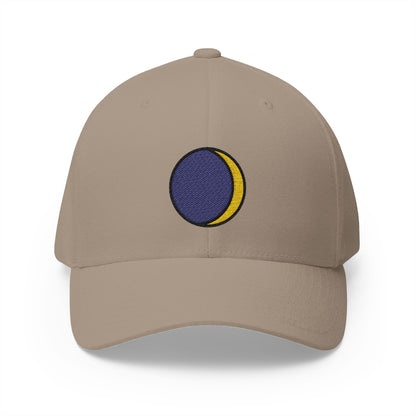 Waxing Crescent Moon Emoji Khaki Cap – Premium by Capmoji