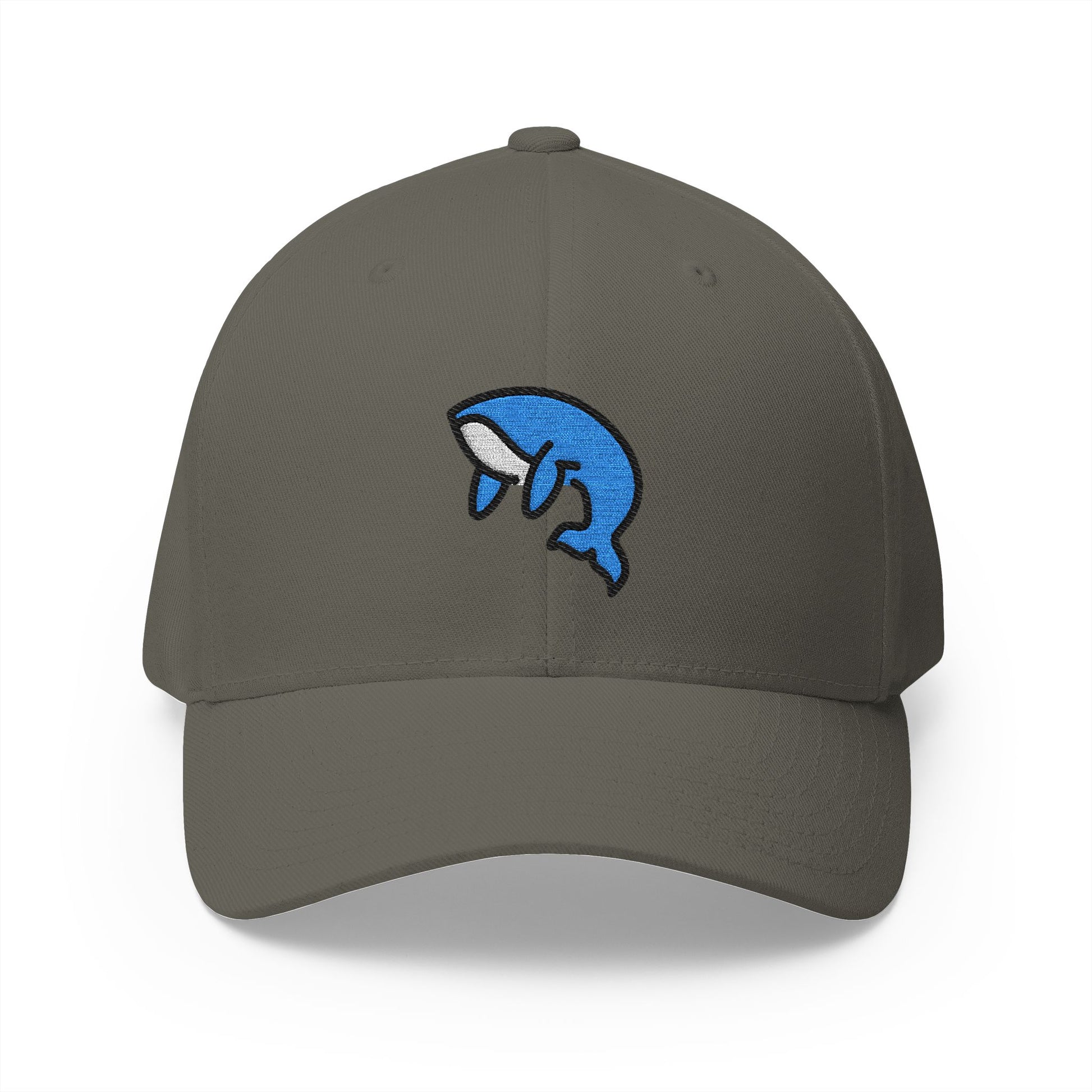 Whale Emoji Olive Cap – Premium by Capmoji