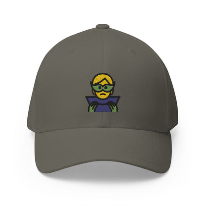 Supervillain Emoji Olive Cap – Premium by Capmoji