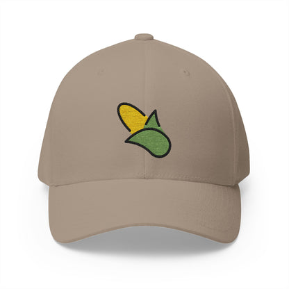 Ear Of Corn Emoji Khaki Cap – Premium by Capmoji