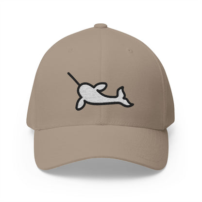 Narwhal Emoji Khaki Cap – Premium by Capmoji