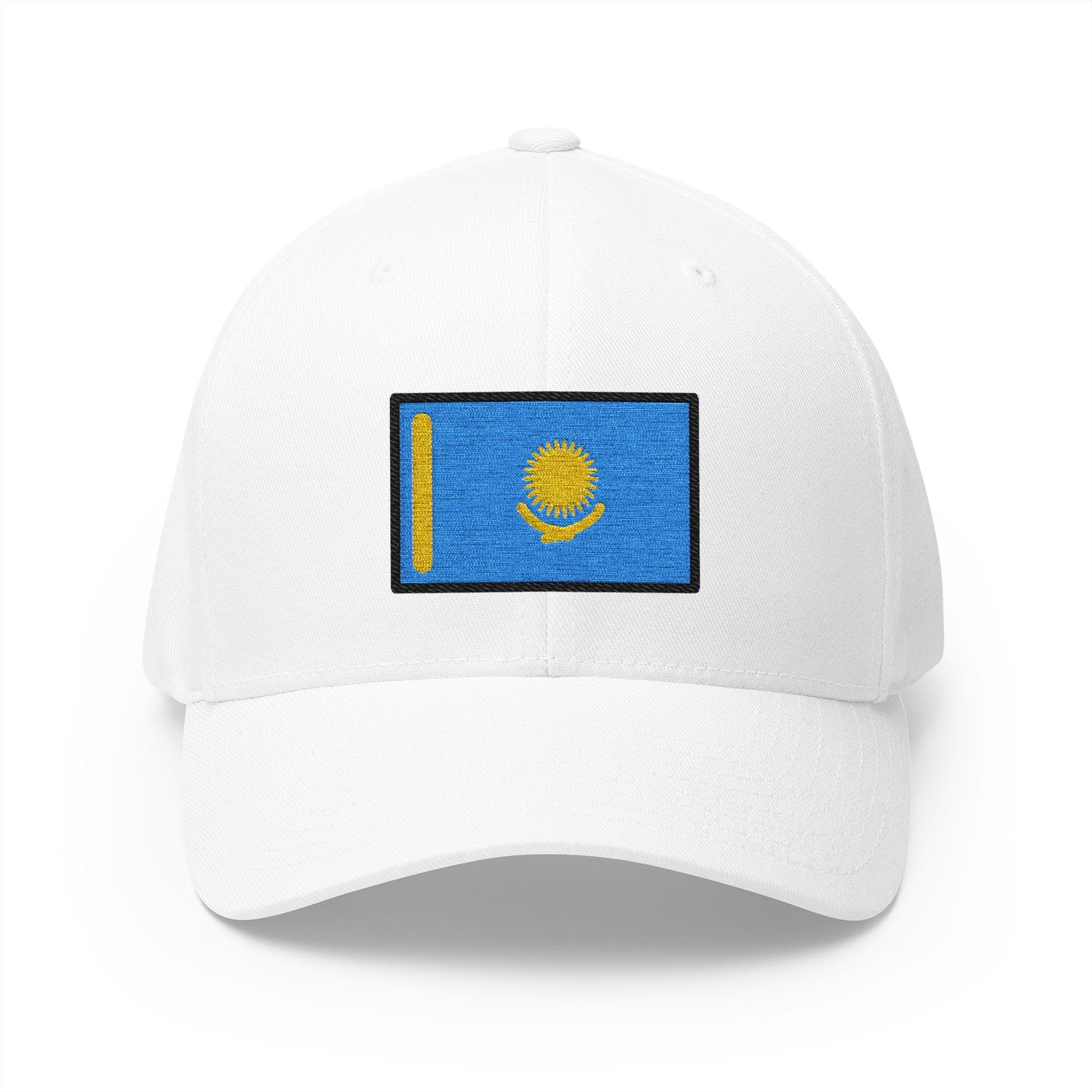 Flag: Kazakhstan Emoji White Cap – Premium by Capmoji