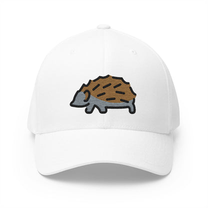 Hedgehog Emoji White Cap – Premium by Capmoji