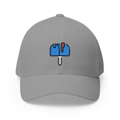 Closed Mailbox With Raised Flag Emoji Grey Cap – Premium by Capmoji