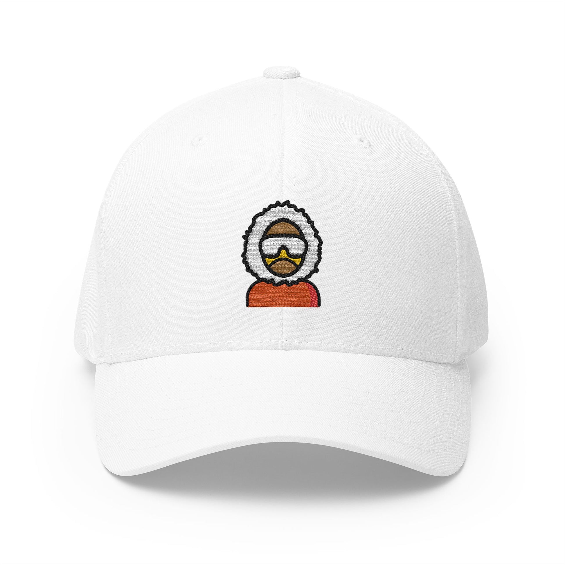 Polar Explorer Emoji White Cap – Premium by Capmoji