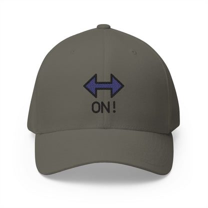On! Arrow Emoji Olive Cap – Premium by Capmoji