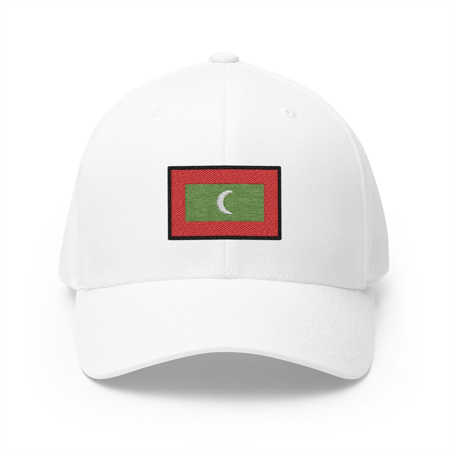 Flag: Maldives Emoji White Cap – Premium by Capmoji