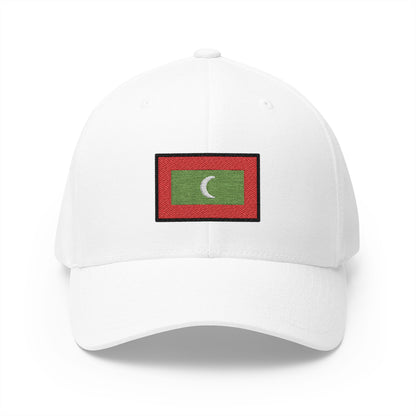 Flag: Maldives Emoji White Cap – Premium by Capmoji