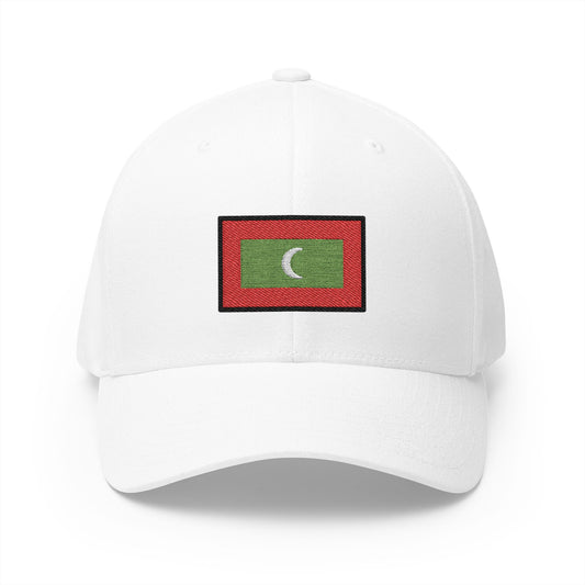 Flag: Maldives Emoji White Cap – Premium by Capmoji