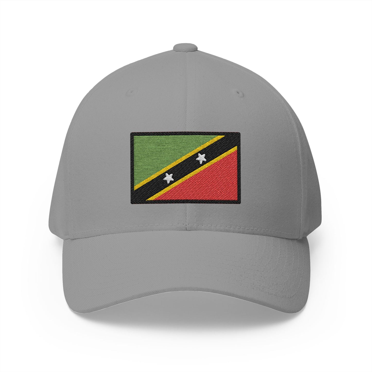Flag: St. Kitts & Nevis Emoji Grey Cap – Premium by Capmoji