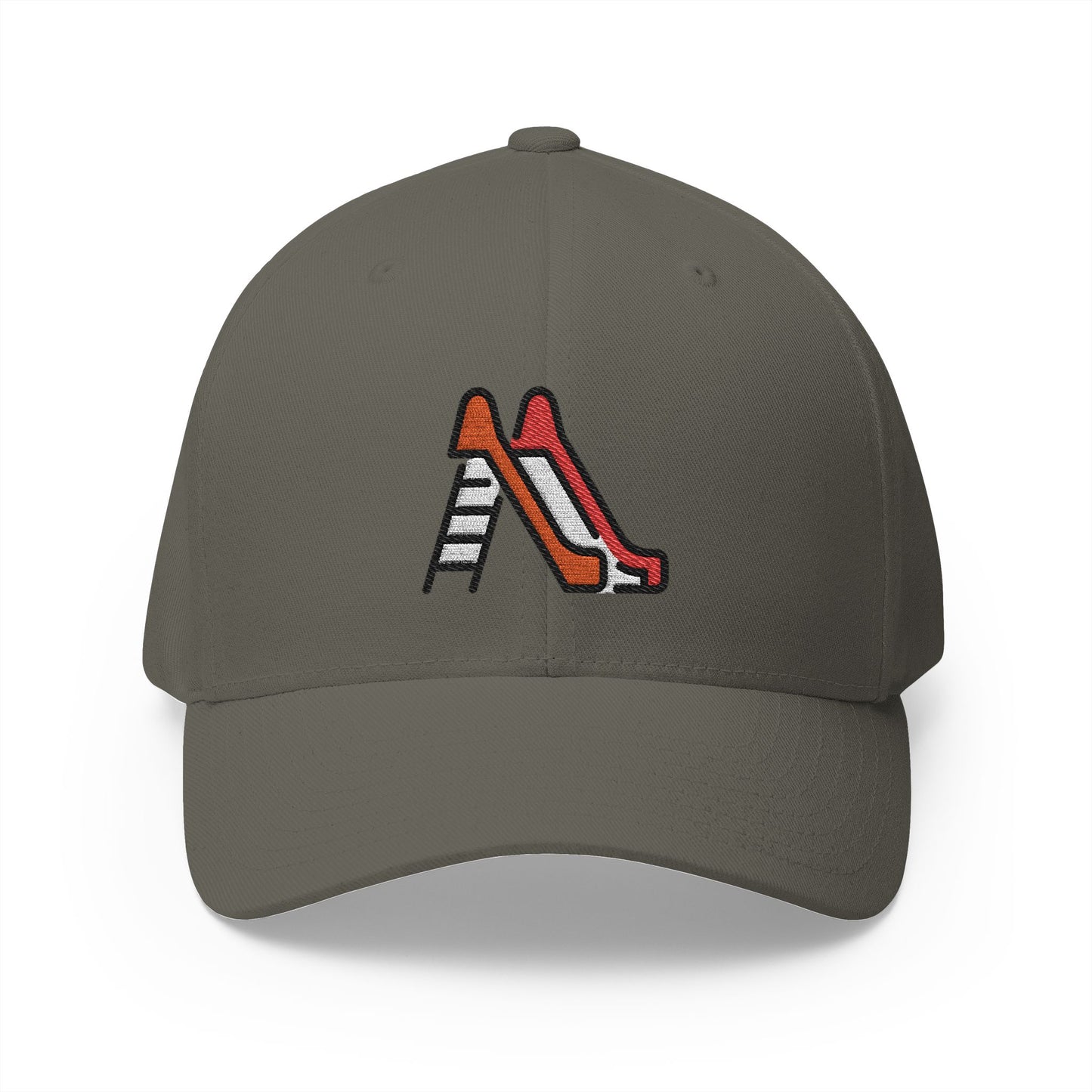 Playground Slide Emoji Olive Cap – Premium by Capmoji
