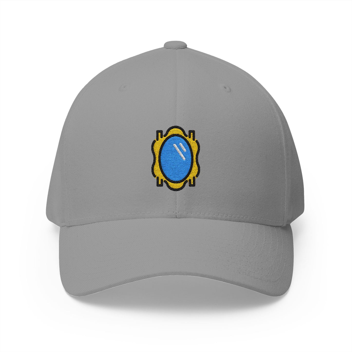 Mirror Emoji Grey Cap – Premium by Capmoji