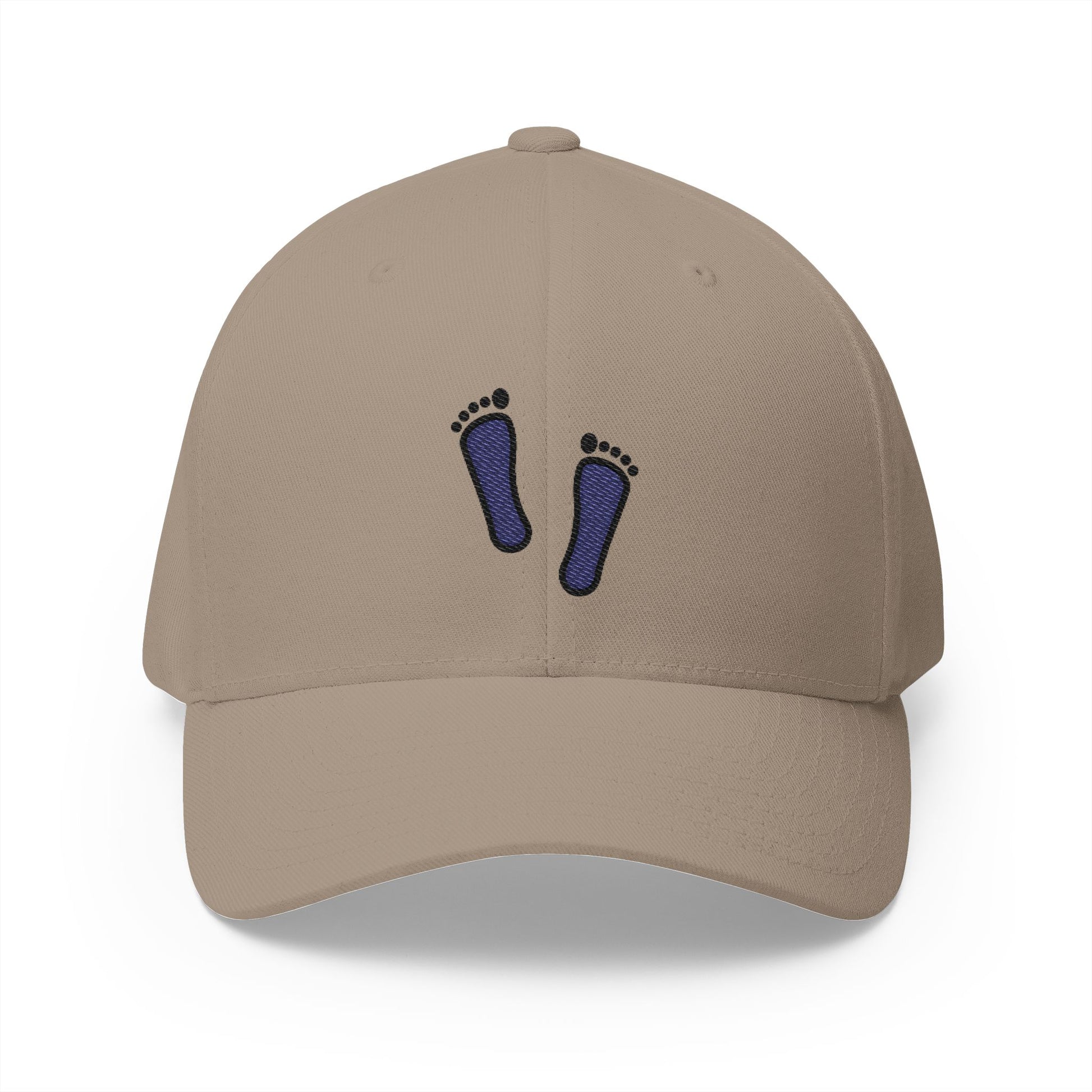 Footprints Emoji Khaki Cap – Premium by Capmoji