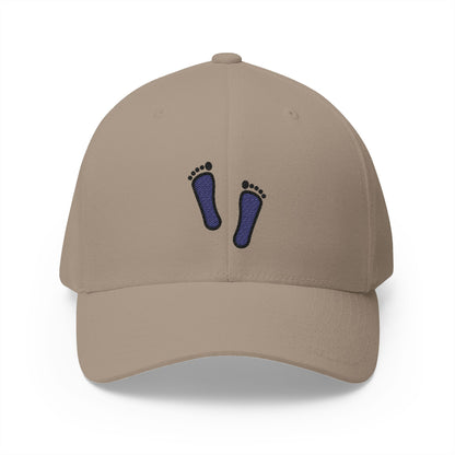 Footprints Emoji Khaki Cap – Premium by Capmoji