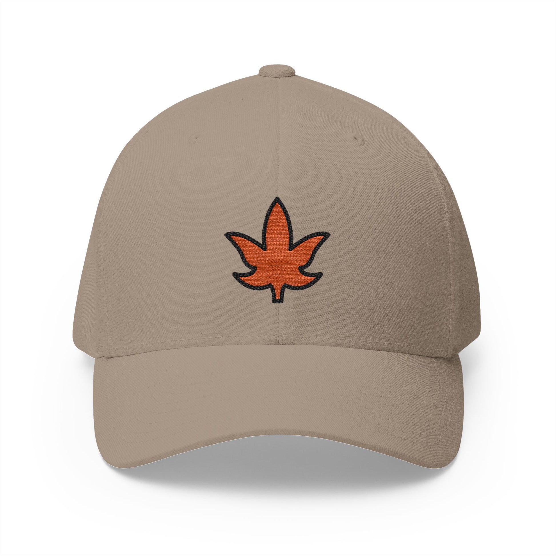 Maple Leaf Emoji Khaki Cap – Premium by Capmoji