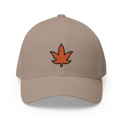 Maple Leaf Emoji Khaki Cap – Premium by Capmoji