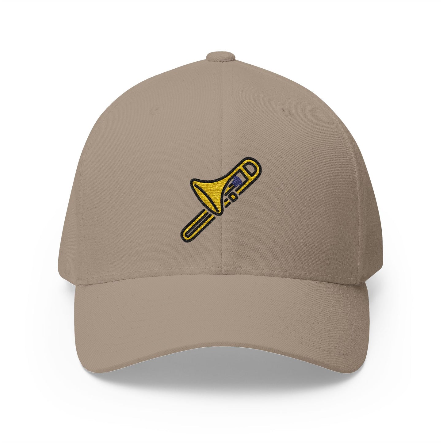 Trombone Emoji Khaki Cap – Premium by Capmoji