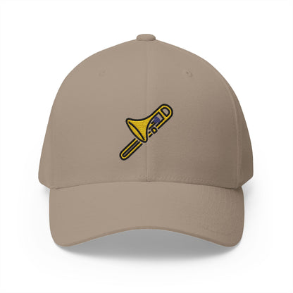 Trombone Emoji Khaki Cap – Premium by Capmoji