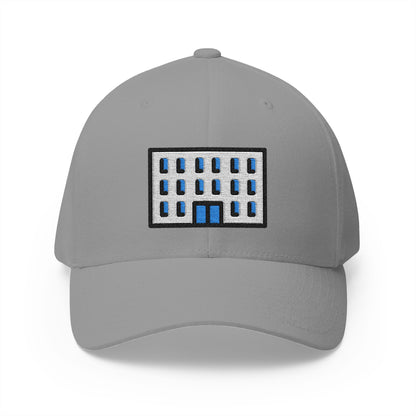 Office Building Emoji Grey Cap – Premium by Capmoji