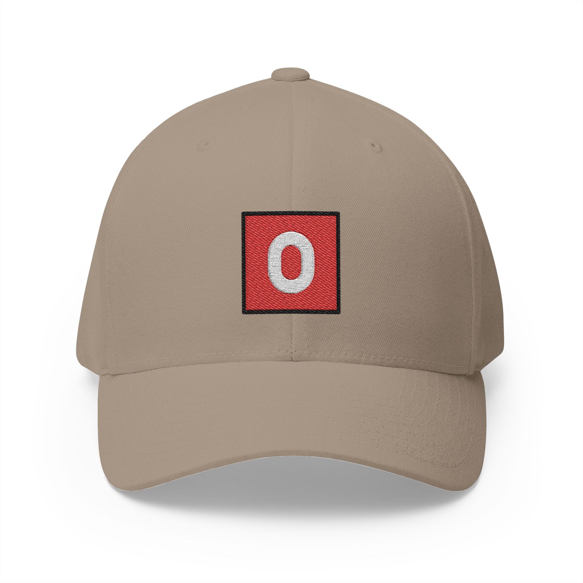 O Button (blood Type) Emoji Khaki Cap – Premium by Capmoji