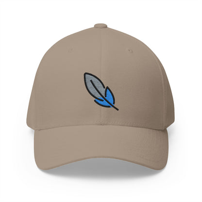 Feather Emoji Khaki Cap – Premium by Capmoji