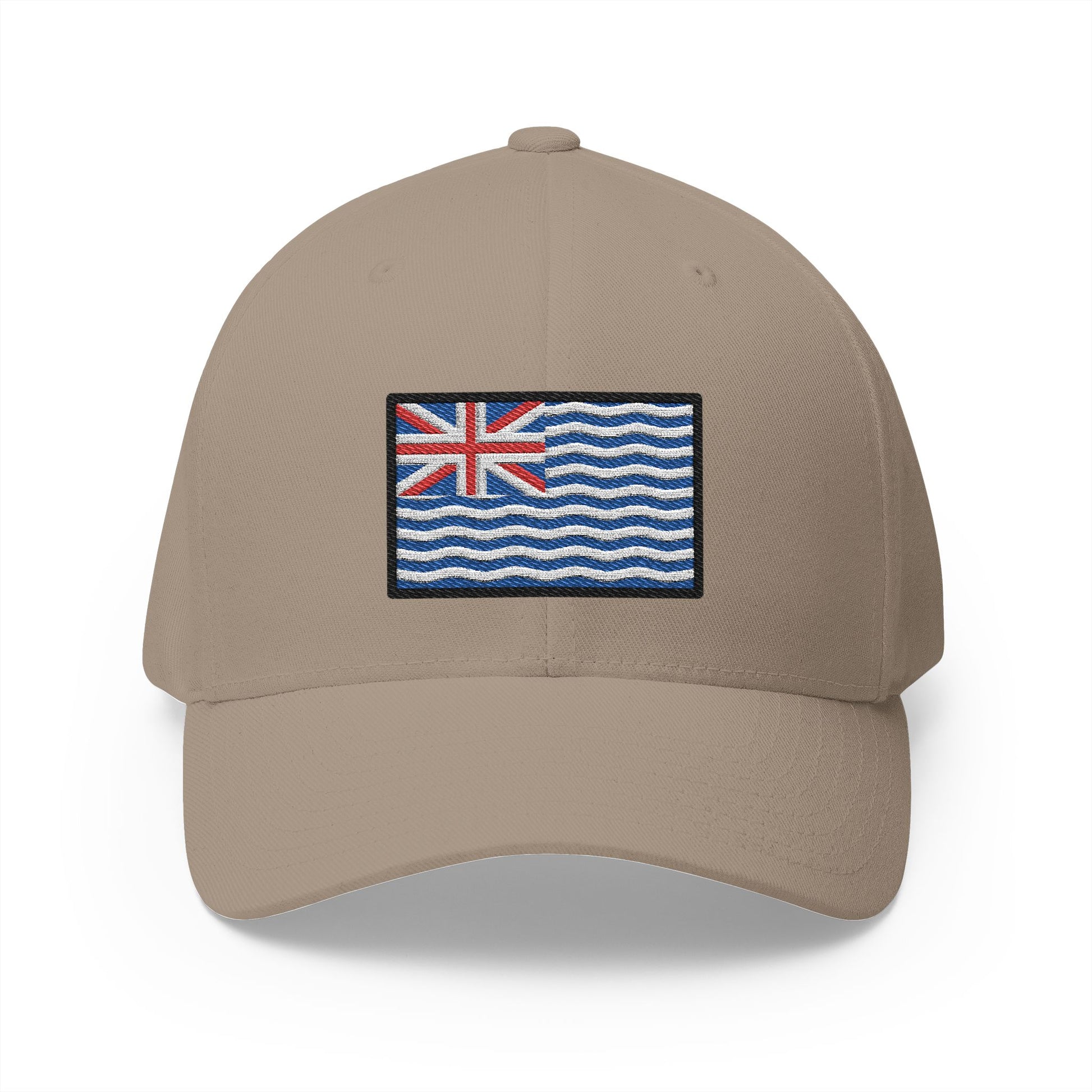 Flag: British Indian Ocean Territory Emoji Khaki Cap – Premium by Capmoji