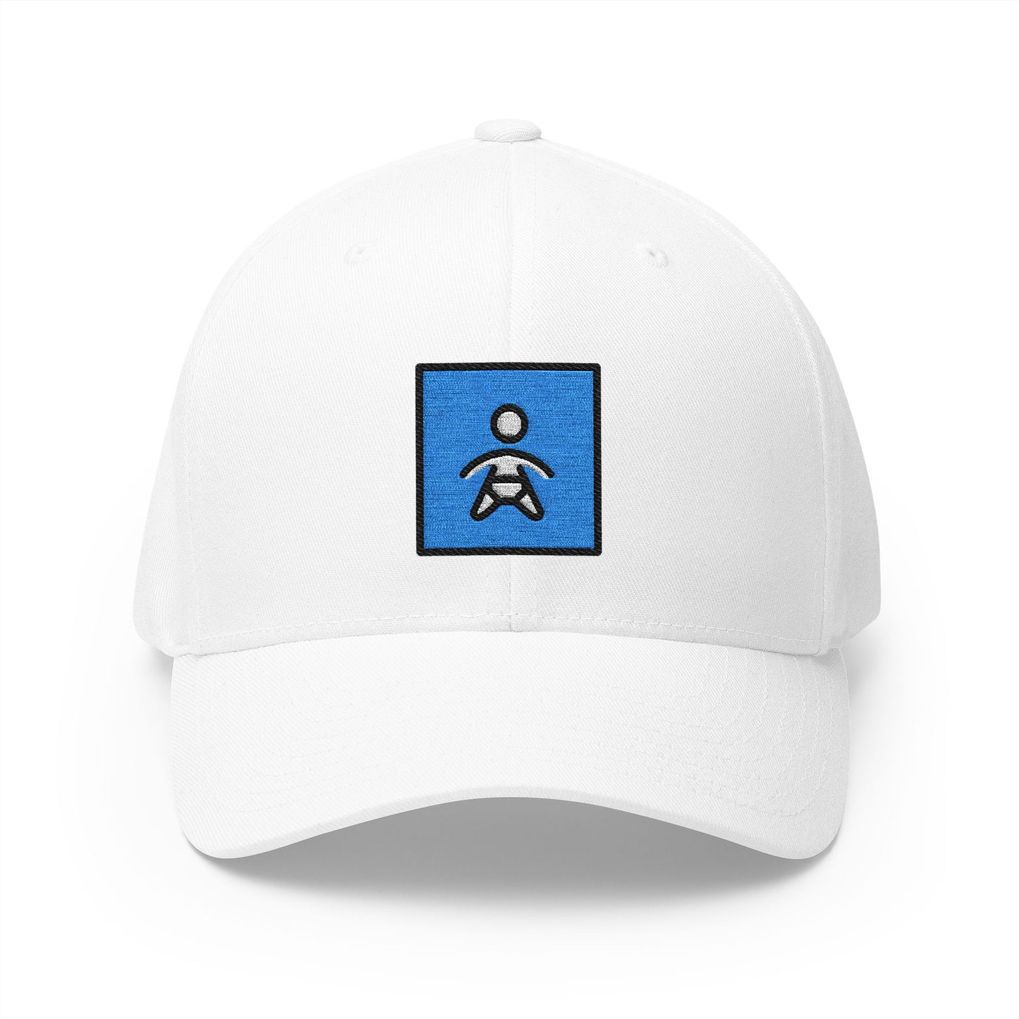 Baby Symbol Emoji White Cap – Premium by Capmoji