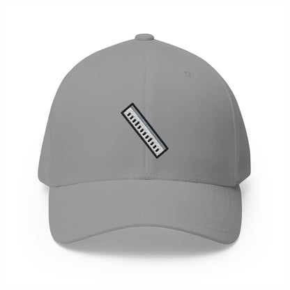 Straight Ruler Emoji Grey Cap – Premium by Capmoji