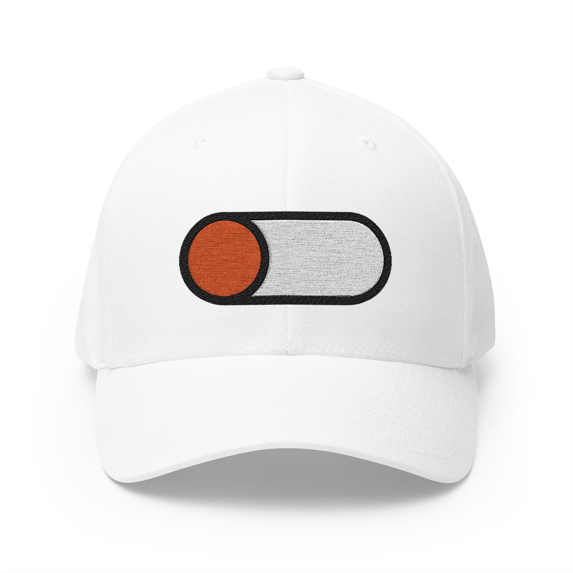 Toggle Button Emoji White Cap – Premium by Capmoji