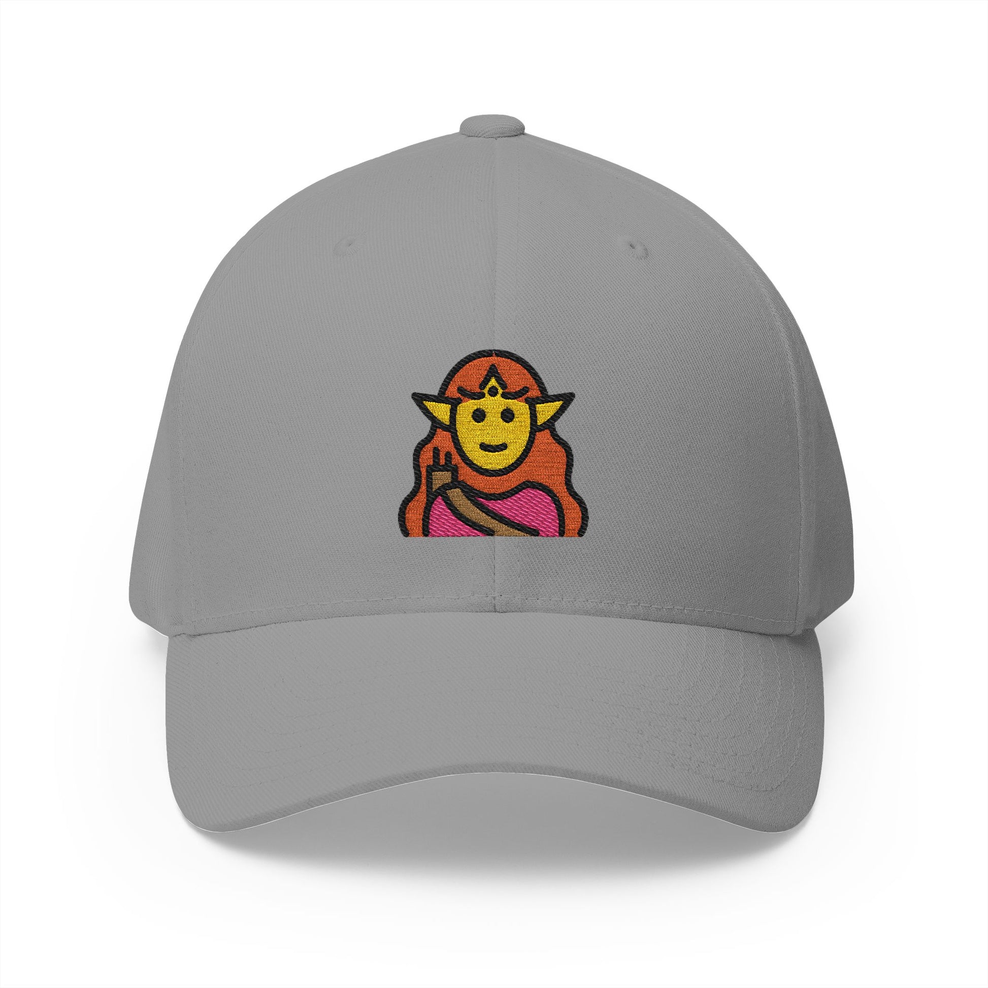 Woman Elf Emoji Grey Cap – Premium by Capmoji