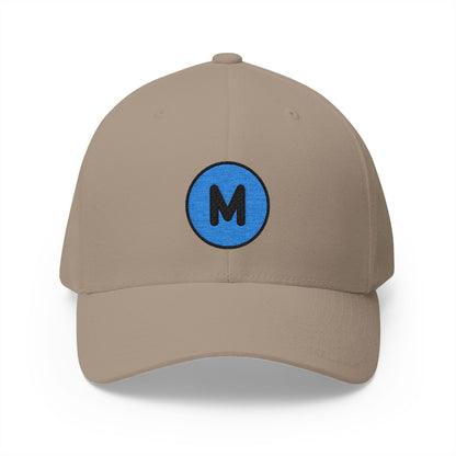 Circled M Emoji Khaki Cap – Premium by Capmoji